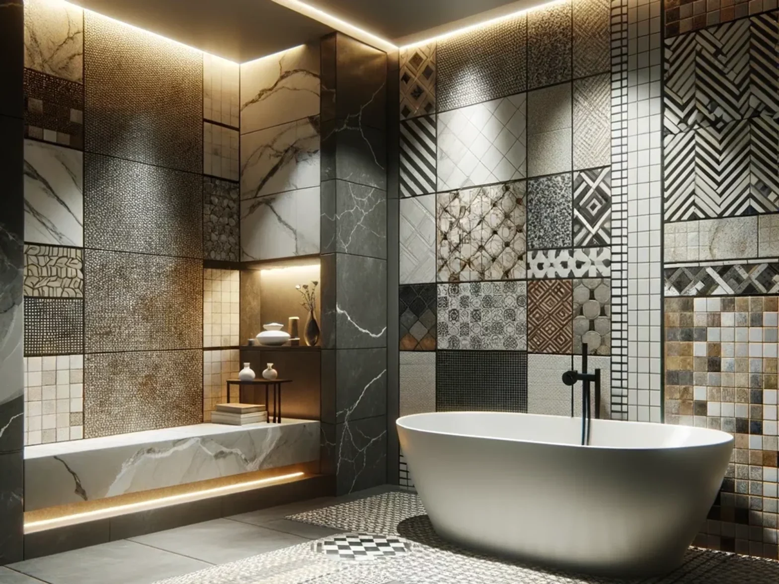 8 Ways To Use Bathroom Tiles To Add Texture And Depth To Your Bathroom