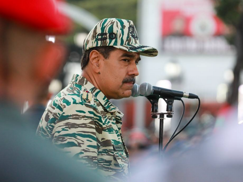 A picture of Venezuelan President Nicolas Maduro.