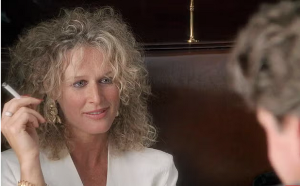 A steamy classic, Fatal Attraction, 1987, with Glenn Close