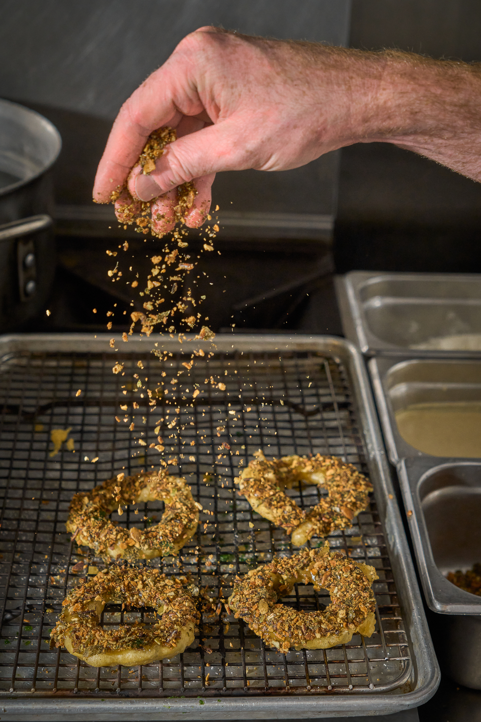 At Olmsted, a restaurant in Brooklyn, Chef Greg Baxtrom has used Solein as an egg substitute in a beer batter for squash rings.