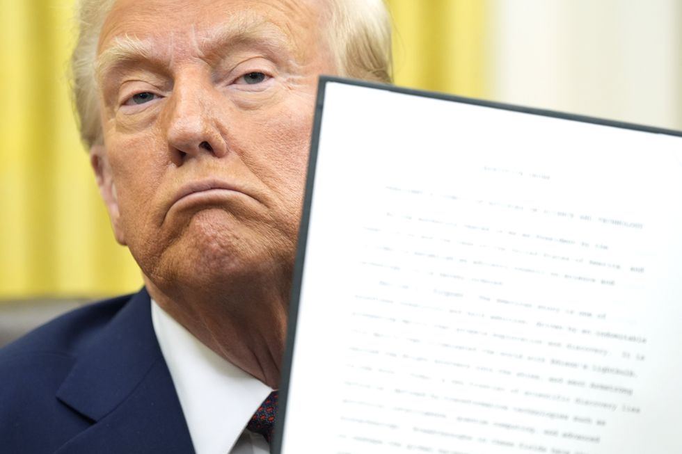 Donald Trump signs an executive order - Washington