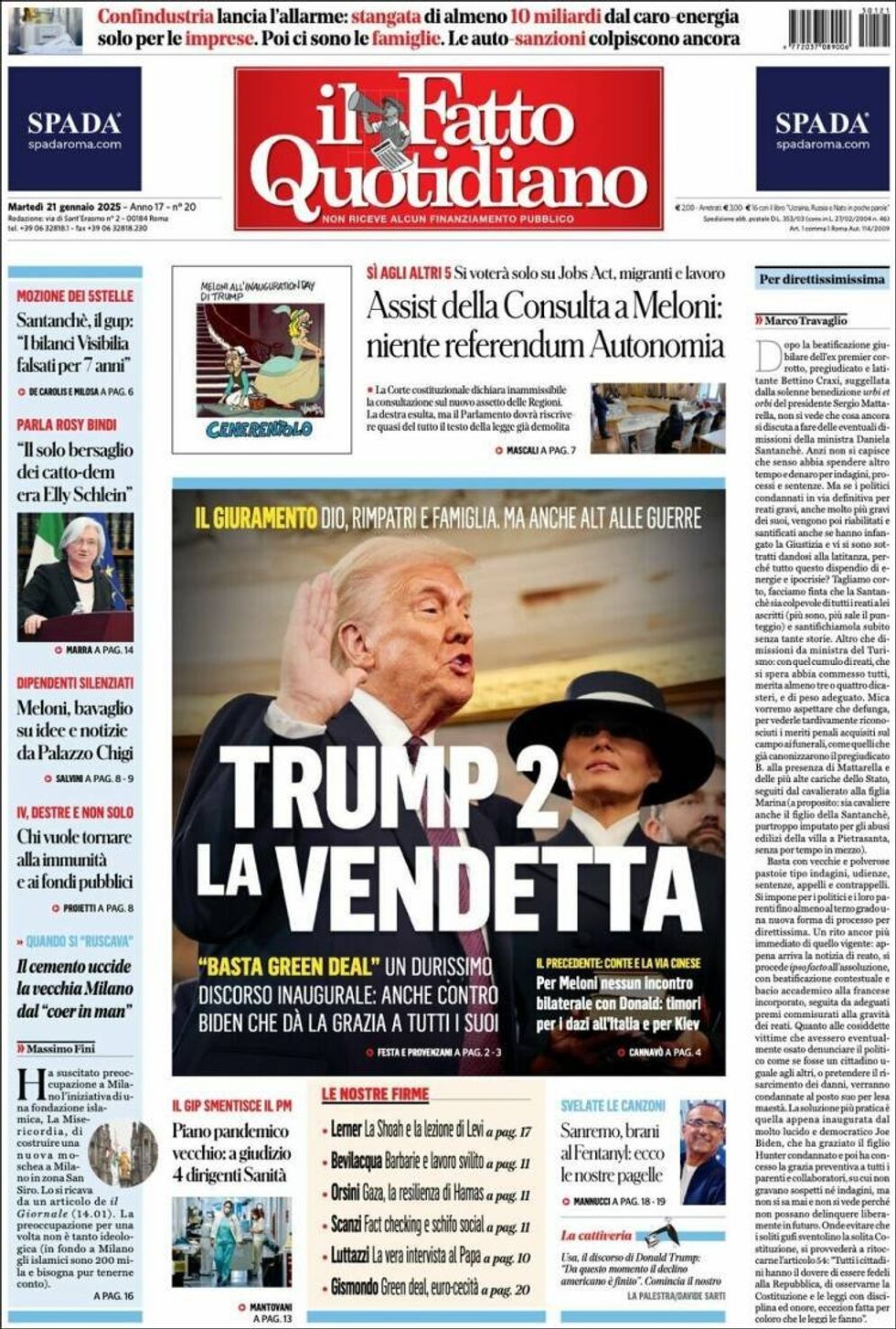 ITALY — Il Fatto Quotidiano