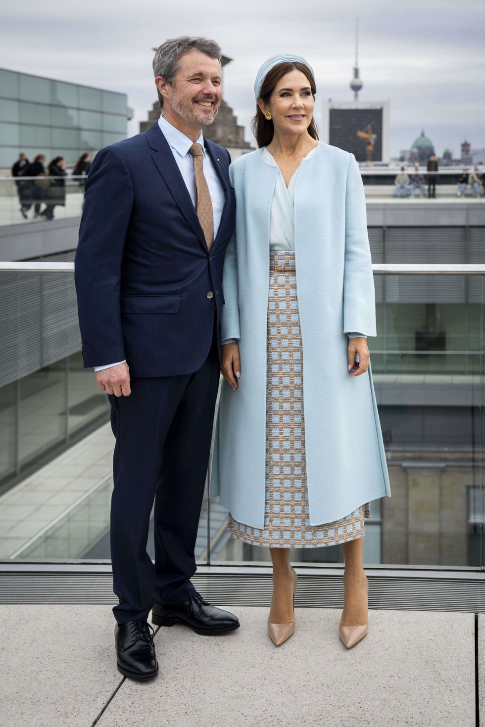 King Frederik and Queen Mary of Denmark in Berlin on October 21, 2024.