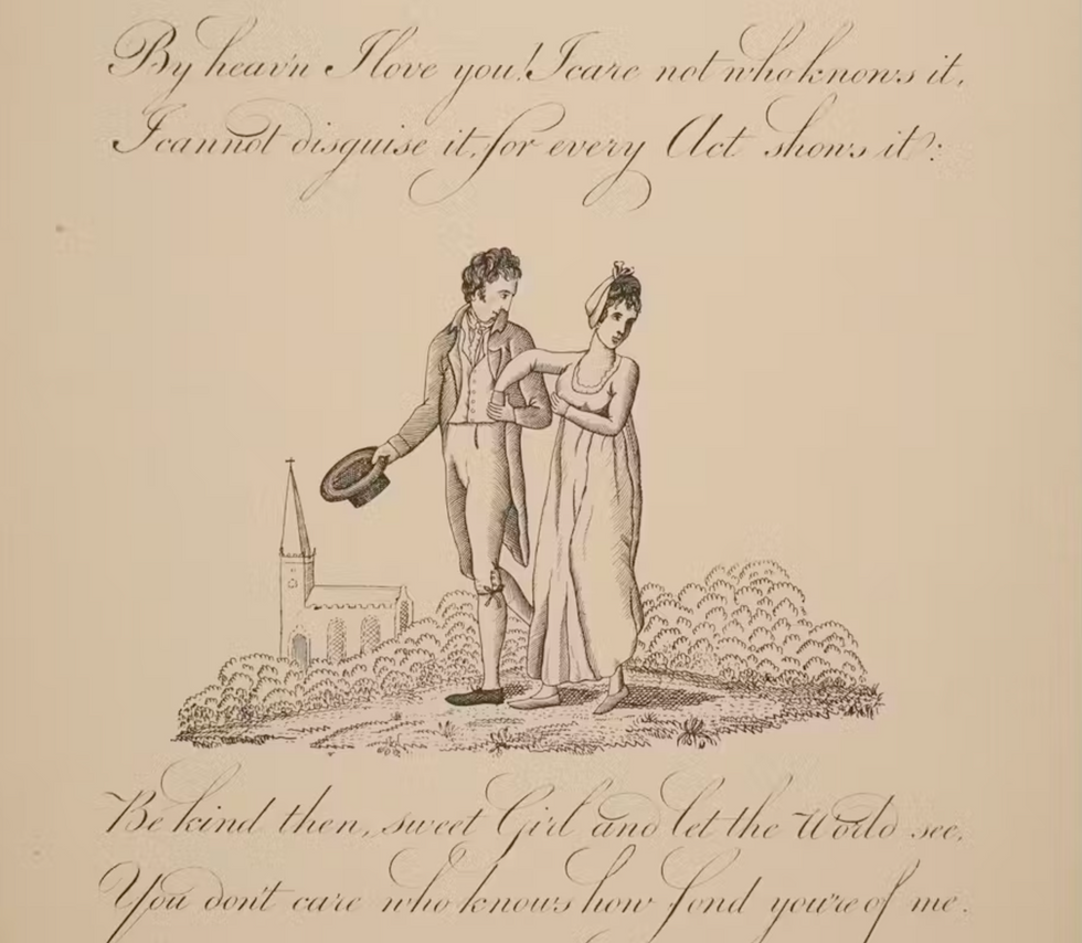 Photo of a ​ popular Victorian-era Valentine Day’s card.