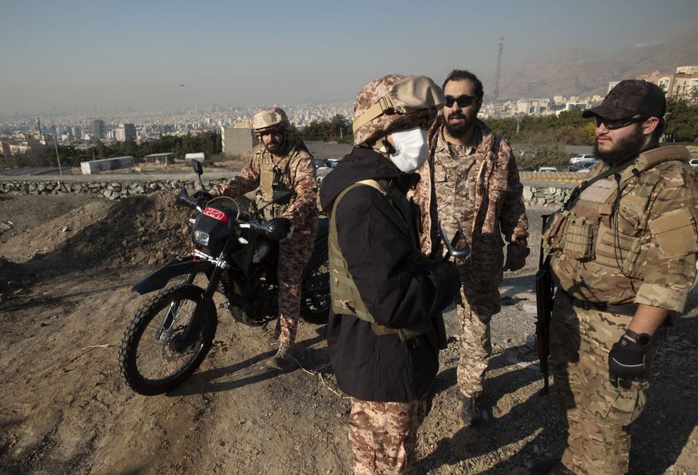 Photo of Armed IRGC special force military personnel