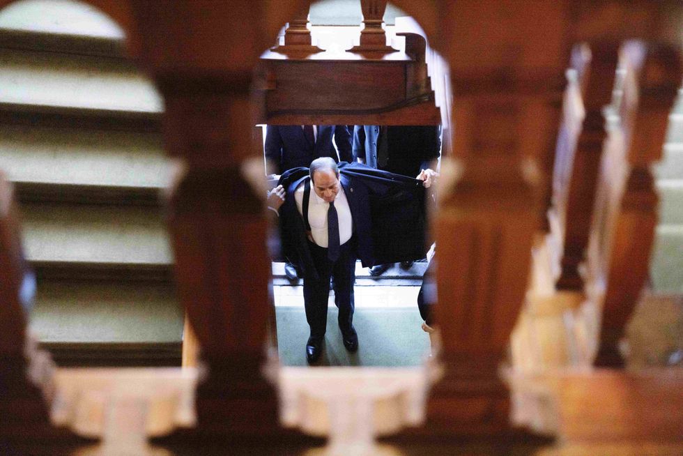 Photo of Egyptian President Abdel Fattah Al Sisi on an official visit to Norway.