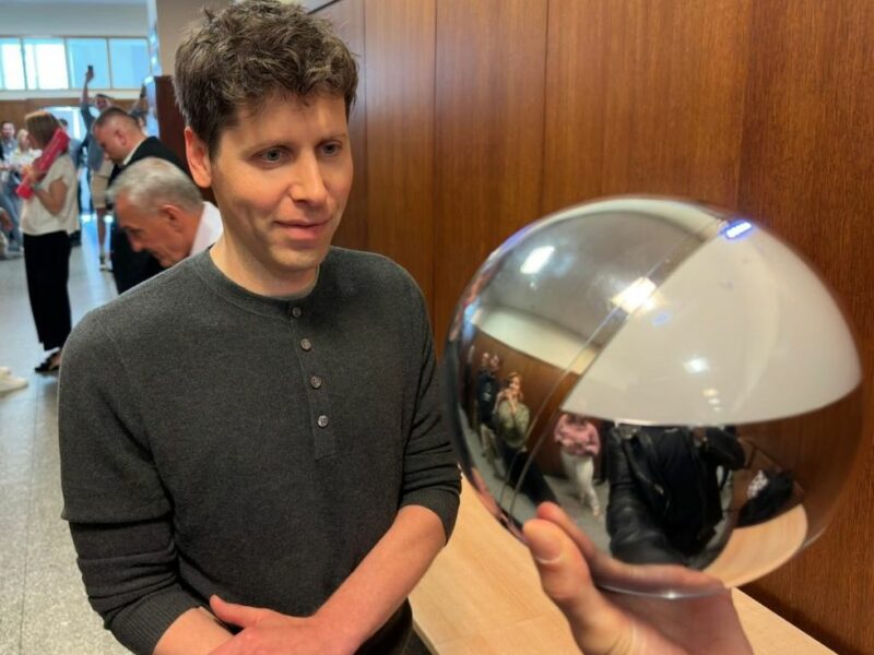 photo of Sam Altman and the Orb