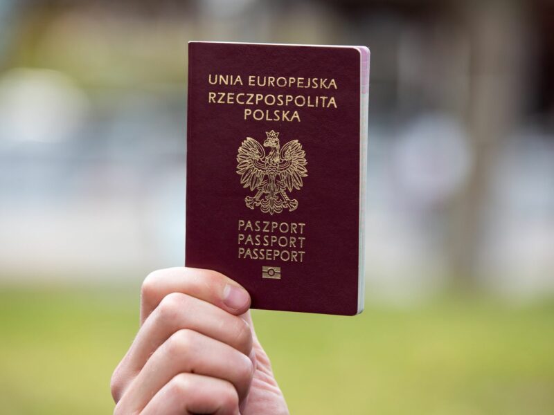Polish passport.