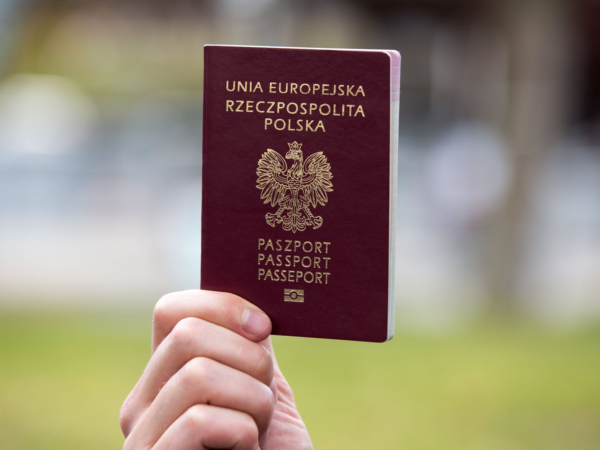Polish passport.
