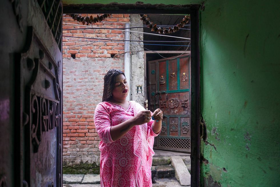 Sanju Mahato experienced medical complications after taking hormone therapy medication she got in India, following a friend's advice.