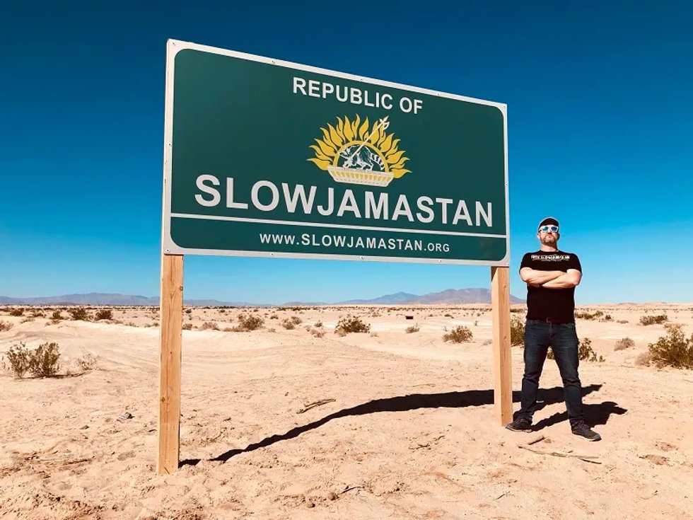 Slowjamastan, in the California desert (no Crocs allowed)