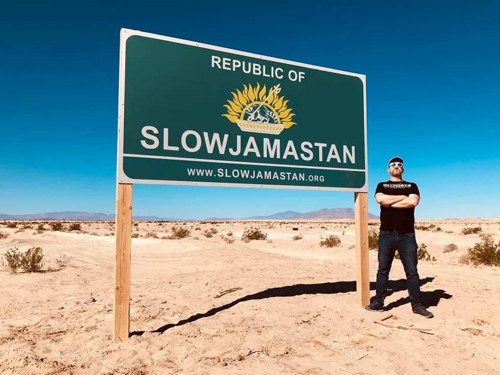 Slowjamastan, in the California desert (no Crocs allowed)
