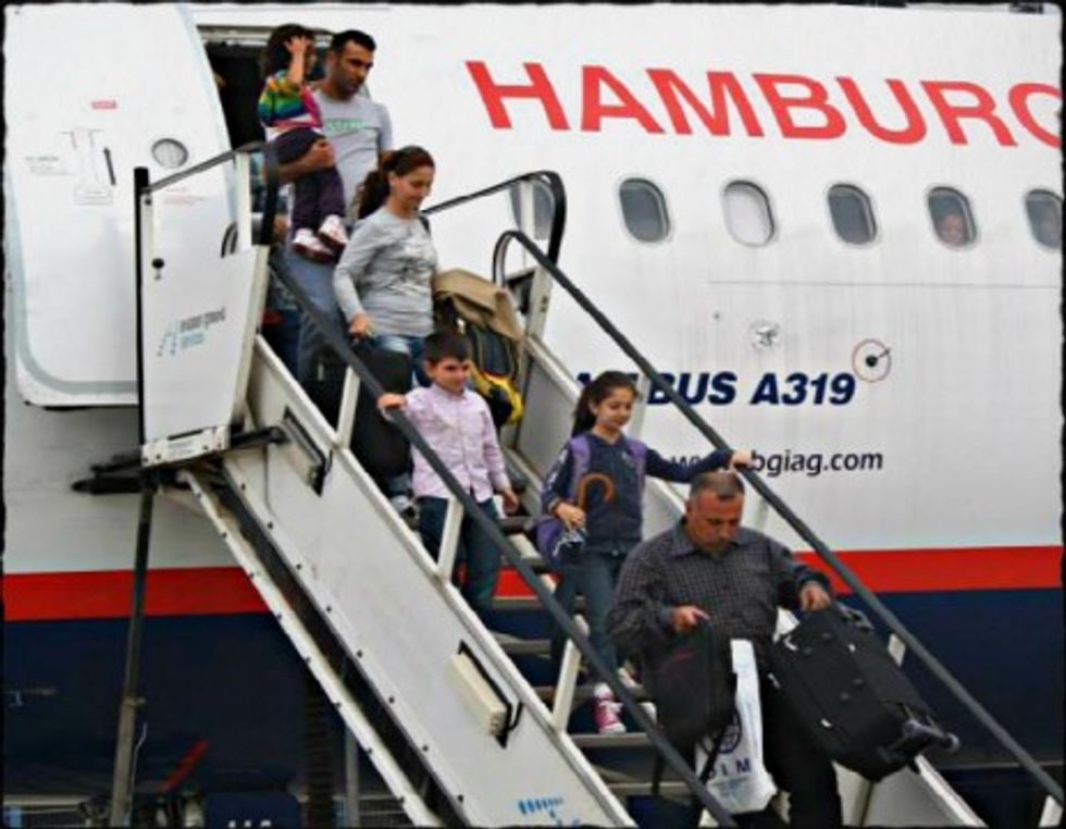 Syrians landing in Germany