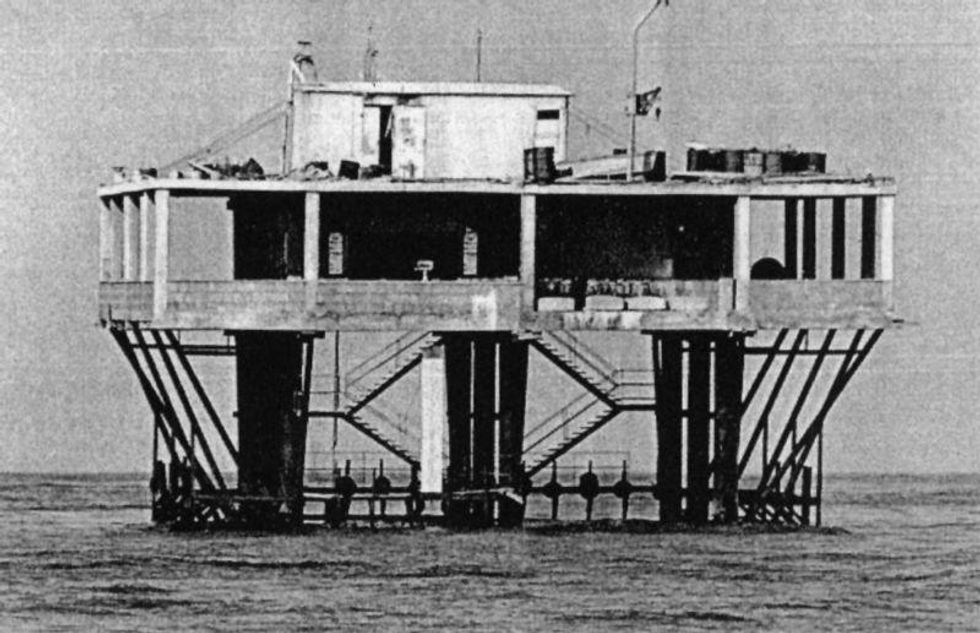 The long platform was constructed in 1968