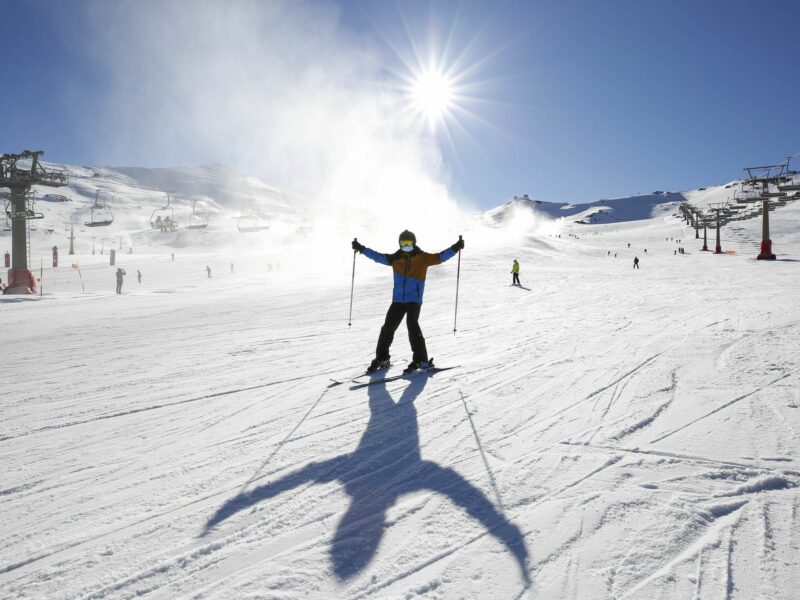 The Sierra Nevada ski resort opens to a limited capacity of 6,000 skiers