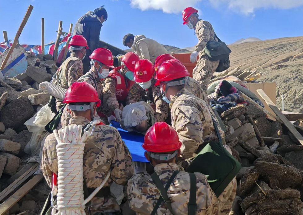 Tibet earthquake aftermath