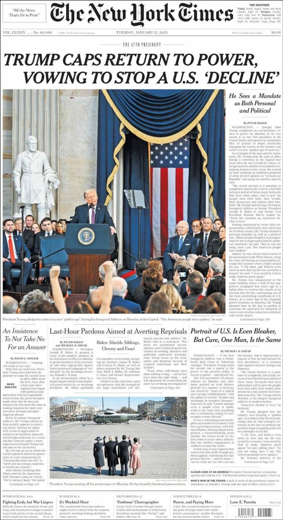U.S. — The New York Times