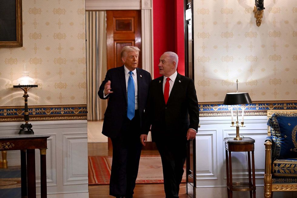 U.S. President DONALD TRUMP hosts Israeli Prime Minister BENJAMIN NETANYAHU for an extensive five hour White House meeting.