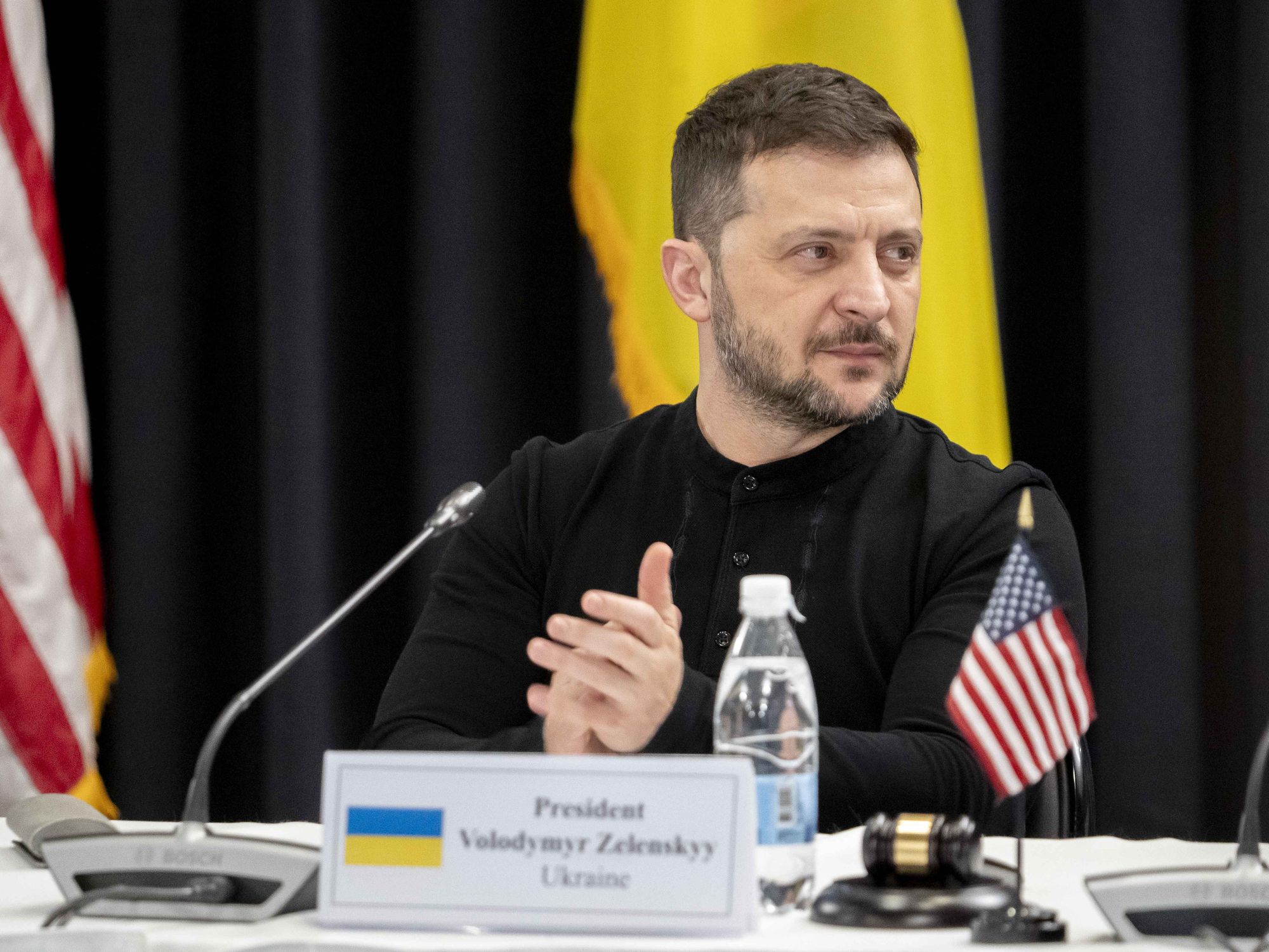 VOLODYMYR ZELENSKY at Ukraine Defense Contact Group