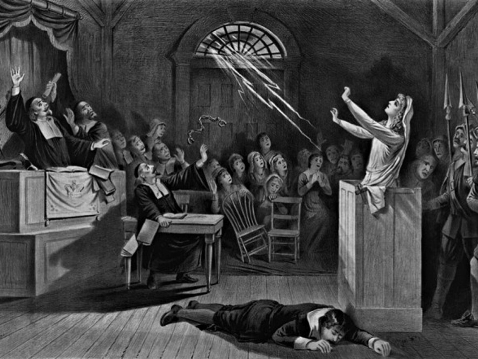 1892 depiction of the Salem witch trials