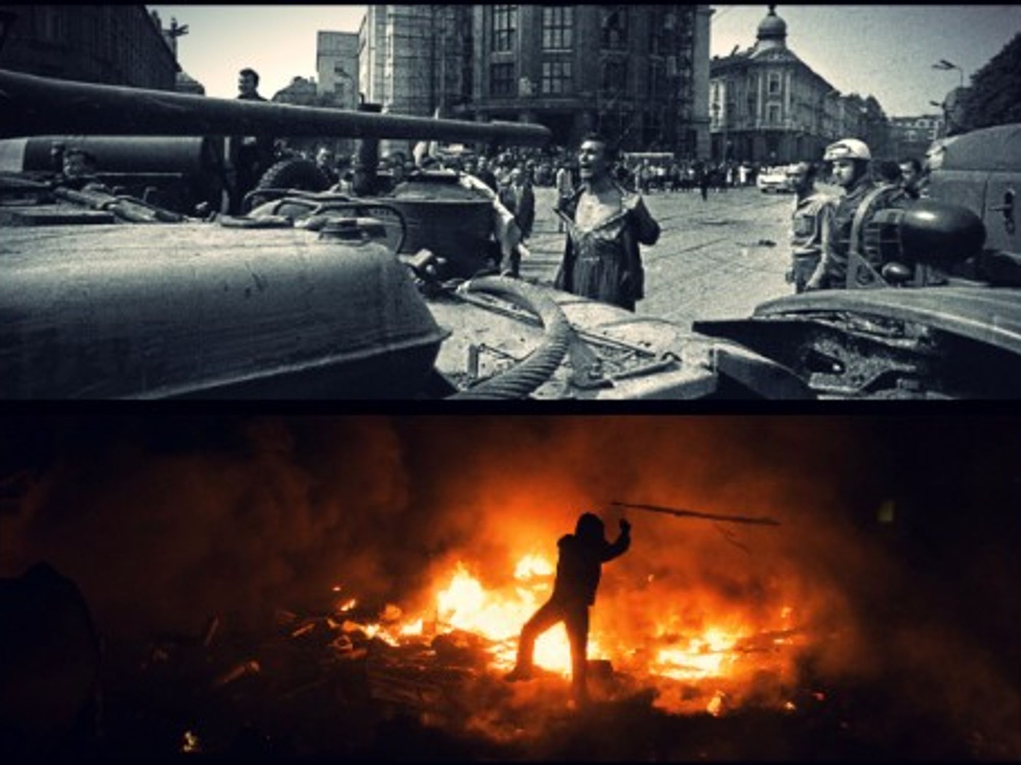 1968 Bratislava (top) vs. 2014 Kiev (bottom)