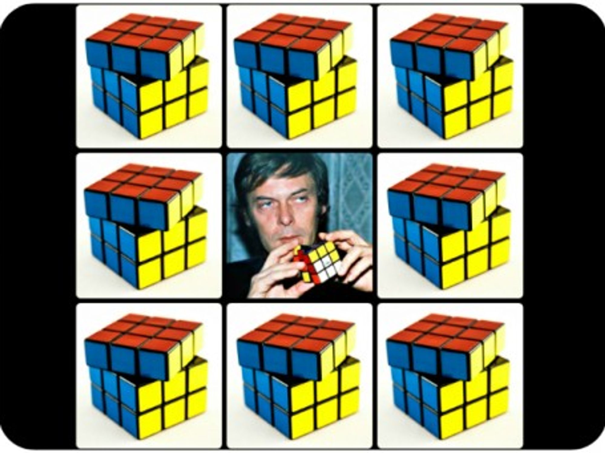 43,252,003,274,489,856,000 combinations but only one Erno Rubik