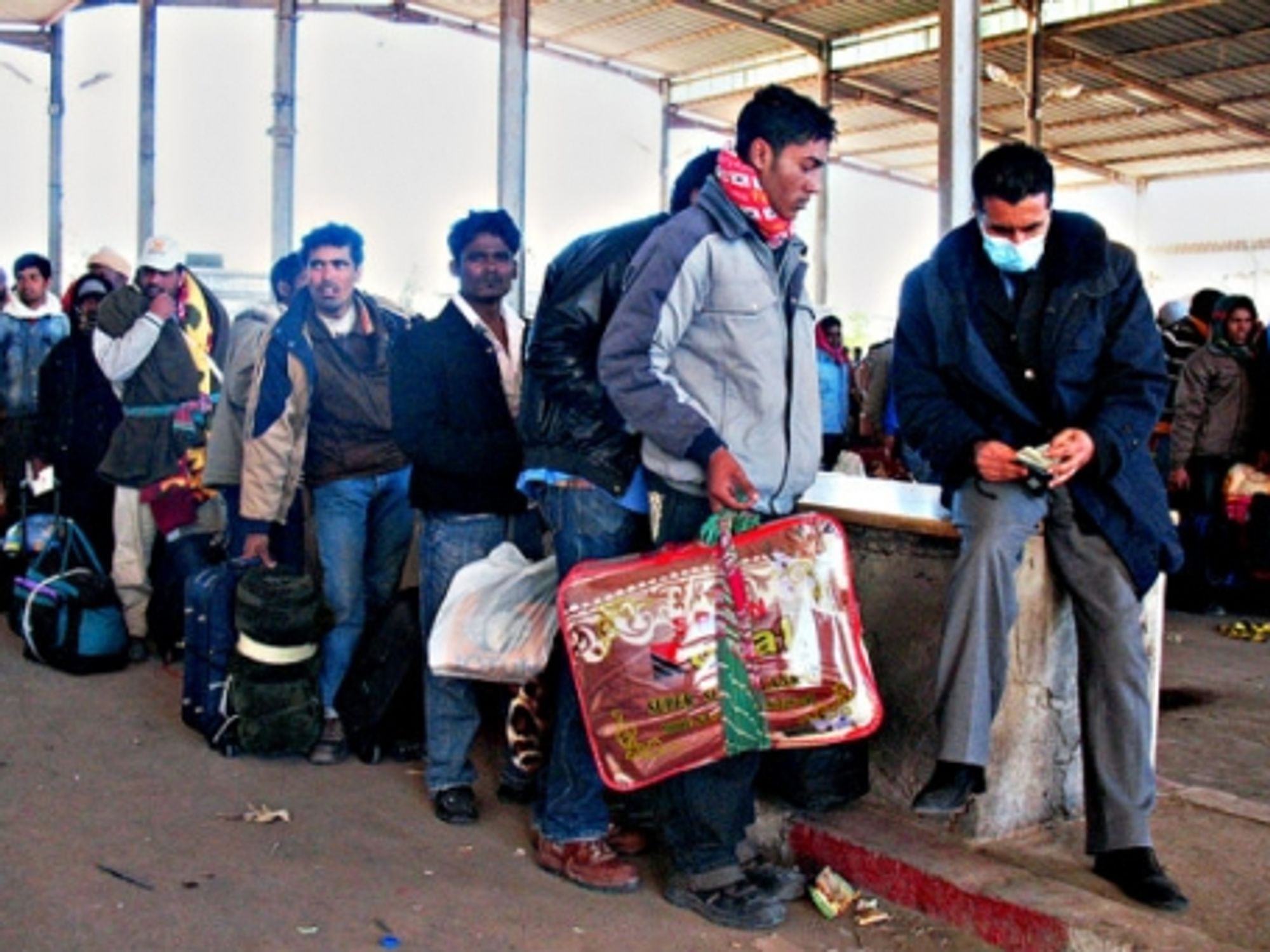 A 2012 photo at the Libya-Tunisia border