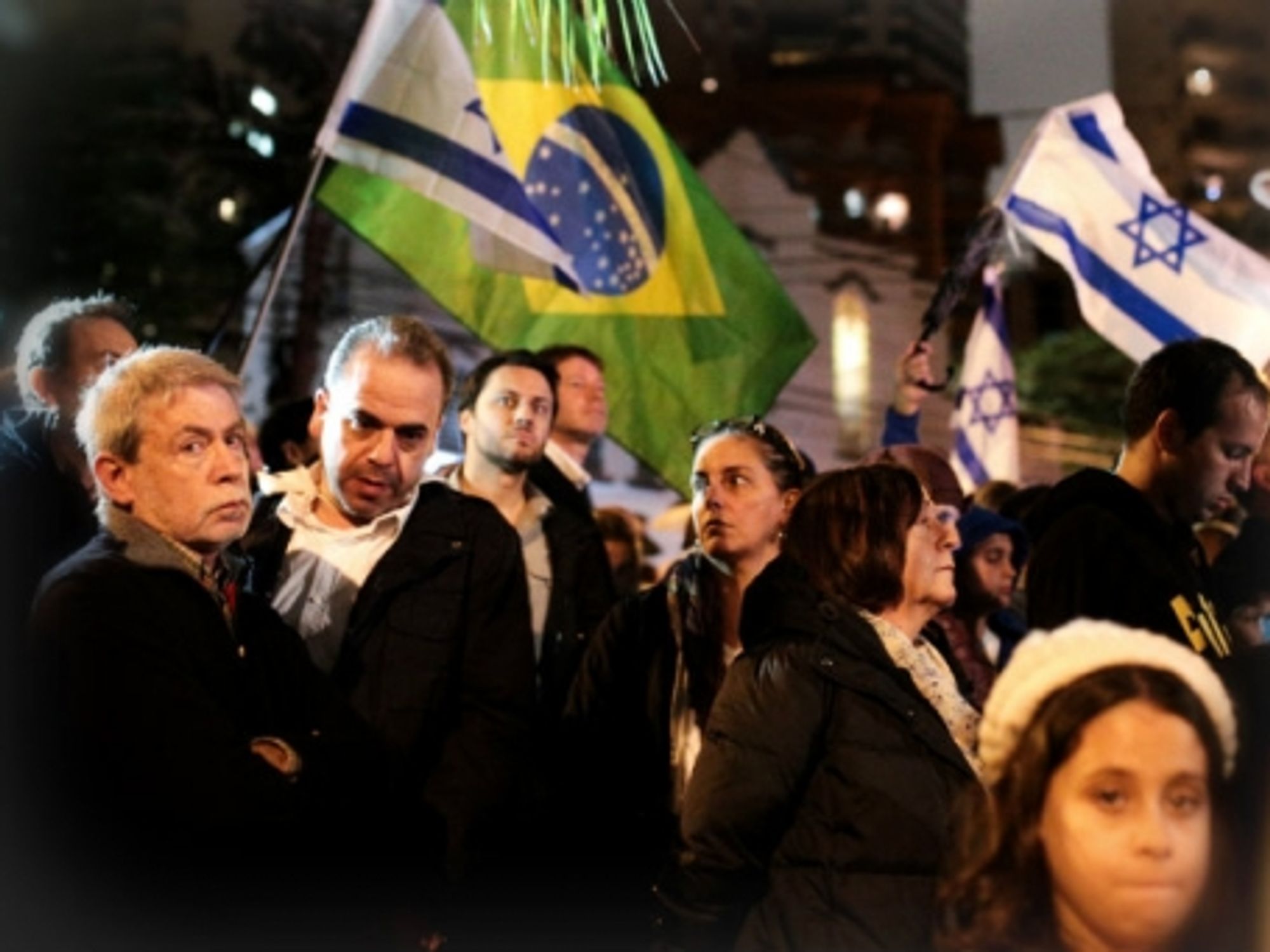 A 2014 pro-Israel protest in Sao Paulo