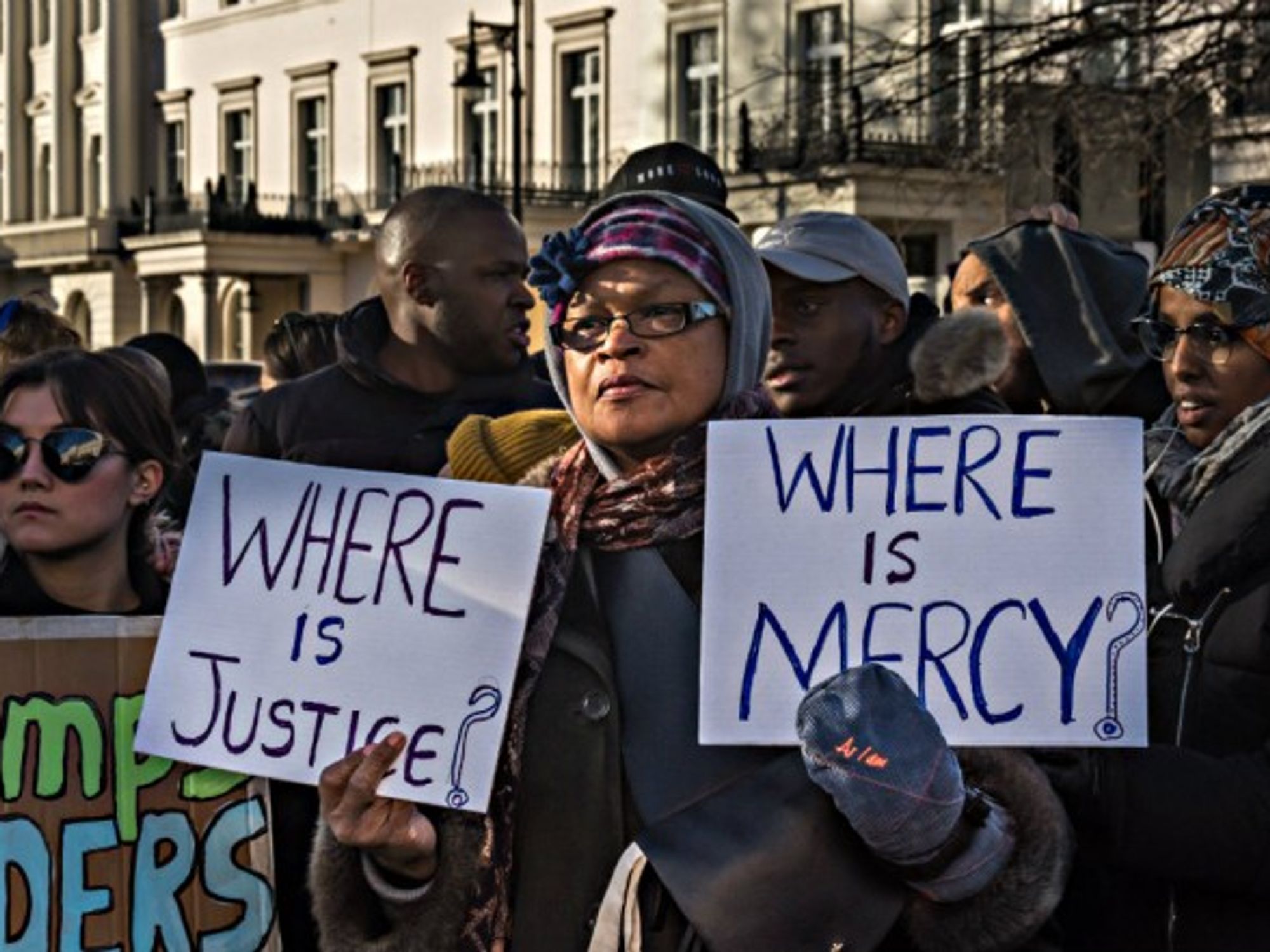 A 2017 protest in London to compensate slave descendants
