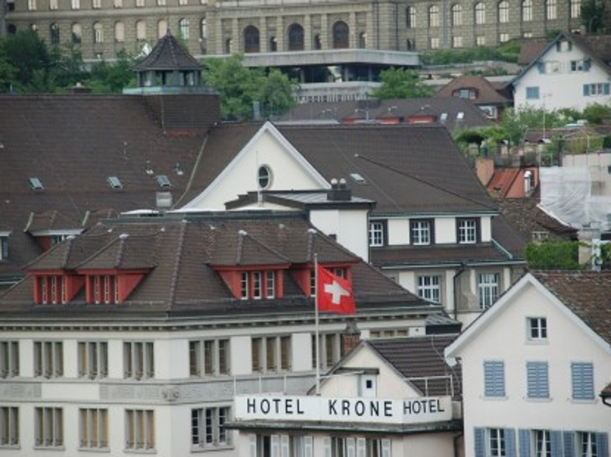 A 63 euros per night, the Hotel Krone is one of Zurich's most affordable