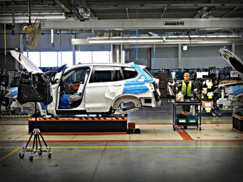 A BMW plant in Spartanburg, U.S.A.