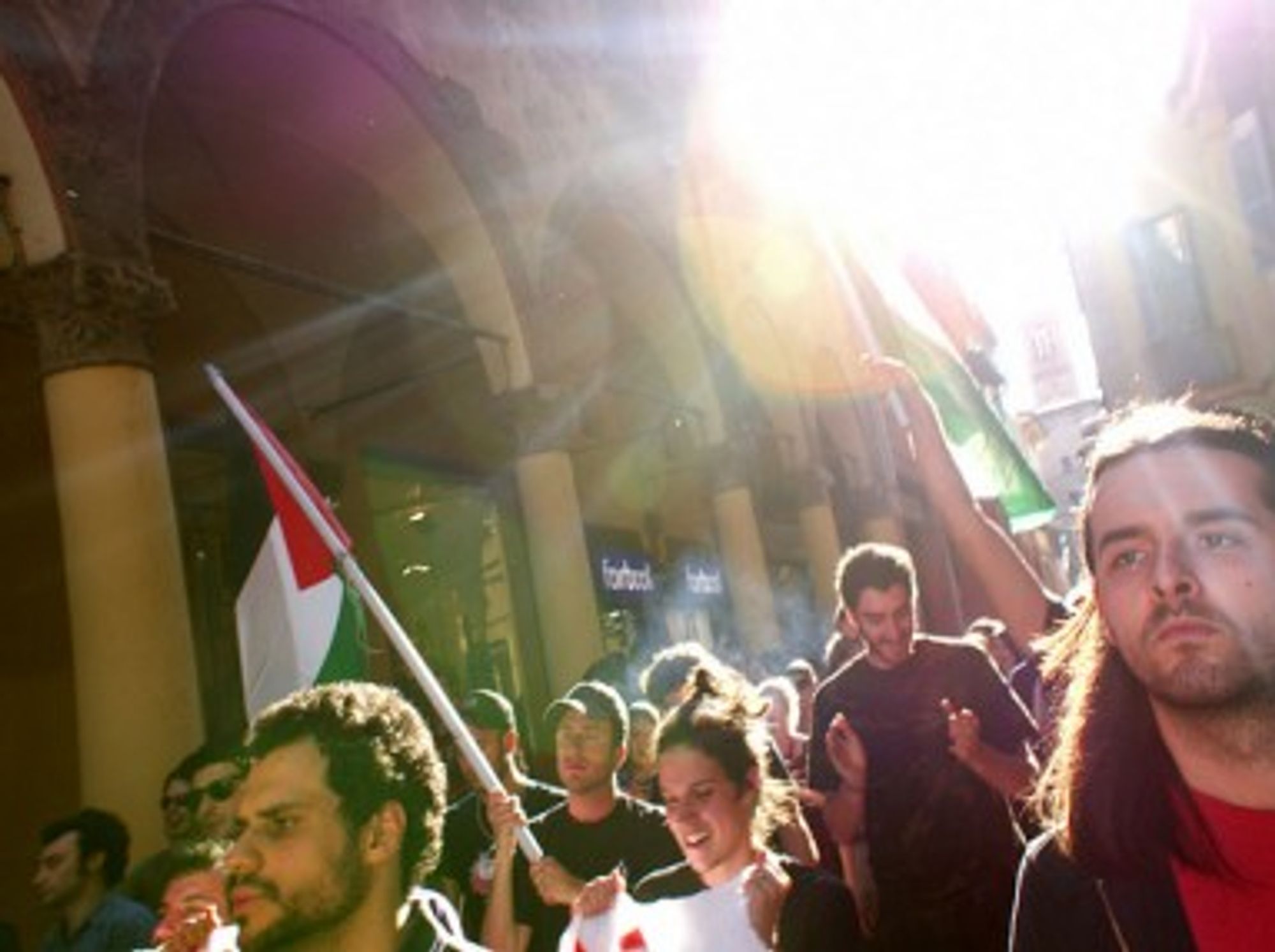 A Bologna rally last year against Israeli's assault on pro-Palestinian flottila (Valerio Pirrera)