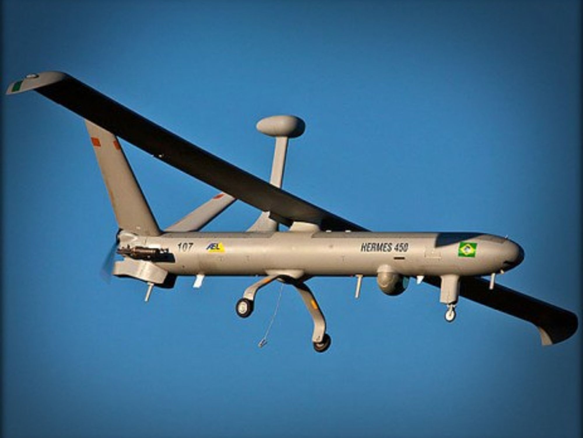 A Brazilian Elbit Hermes 450 drone