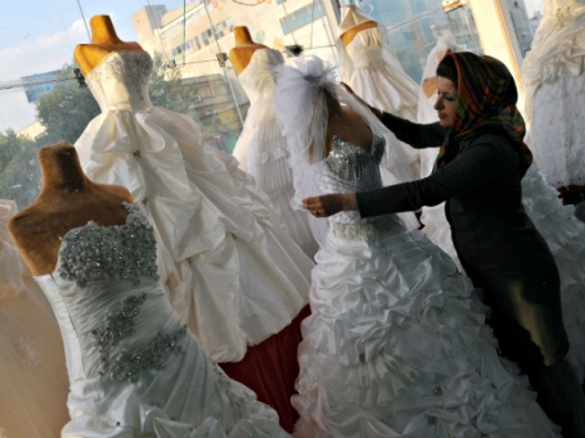 A bridal shop in Tehran