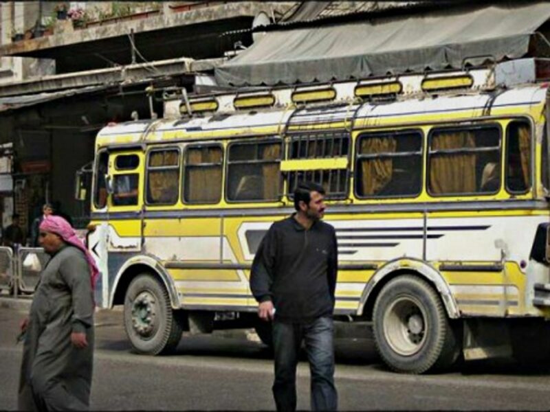 A bus in Aleppo