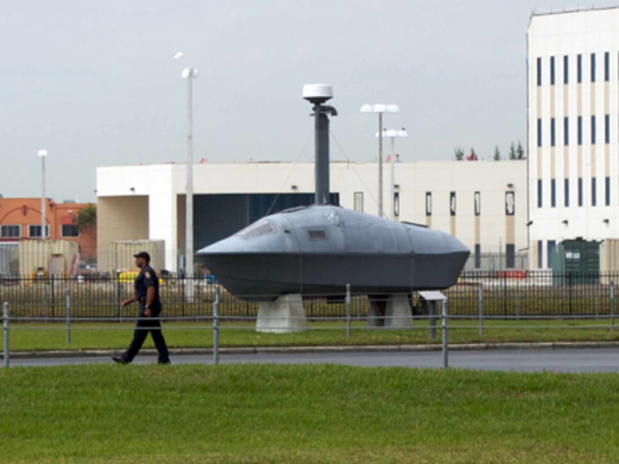 A captured cartel submarine in US custody (Todd Huffman)