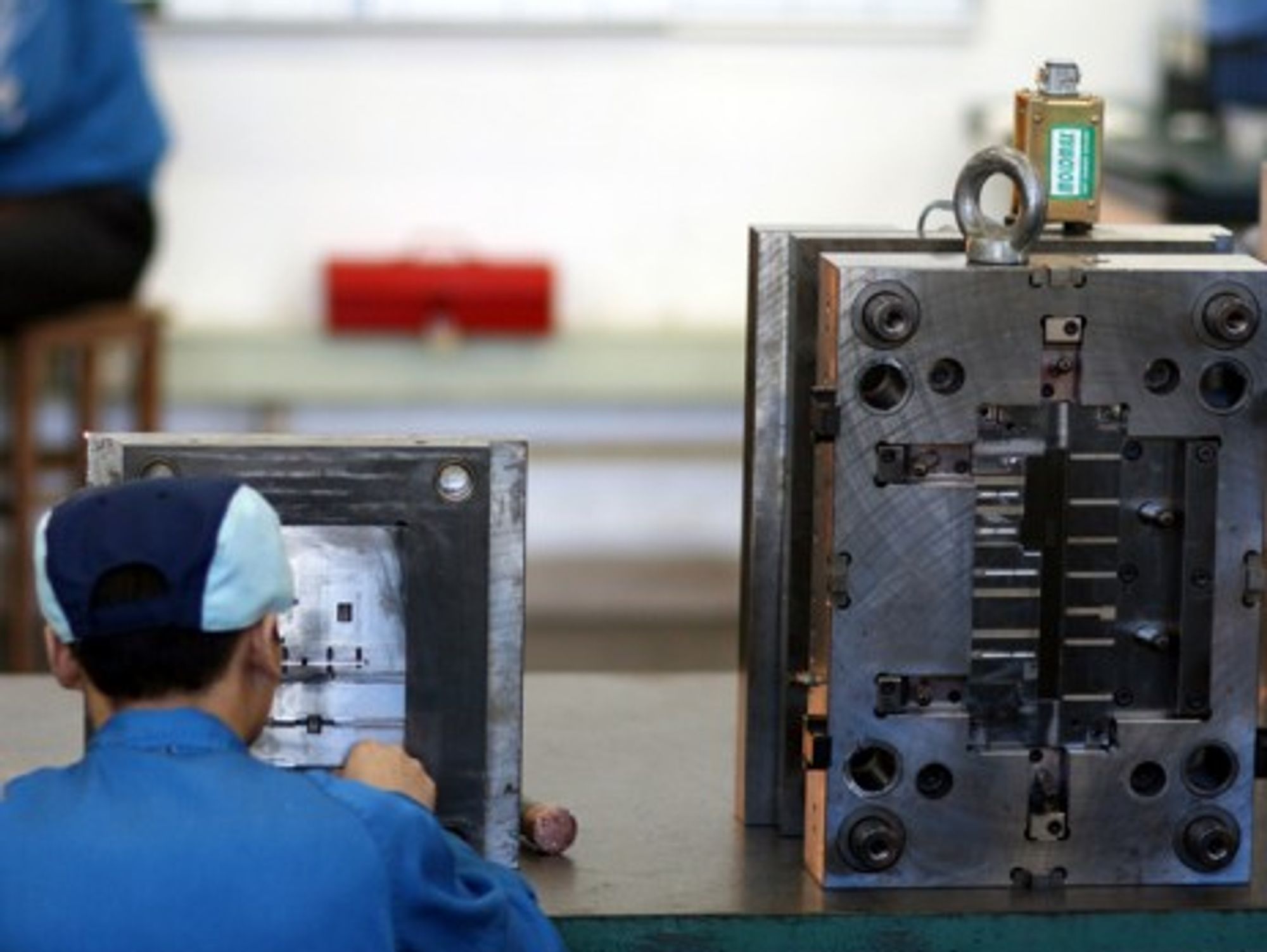 A Chinese factory worker.