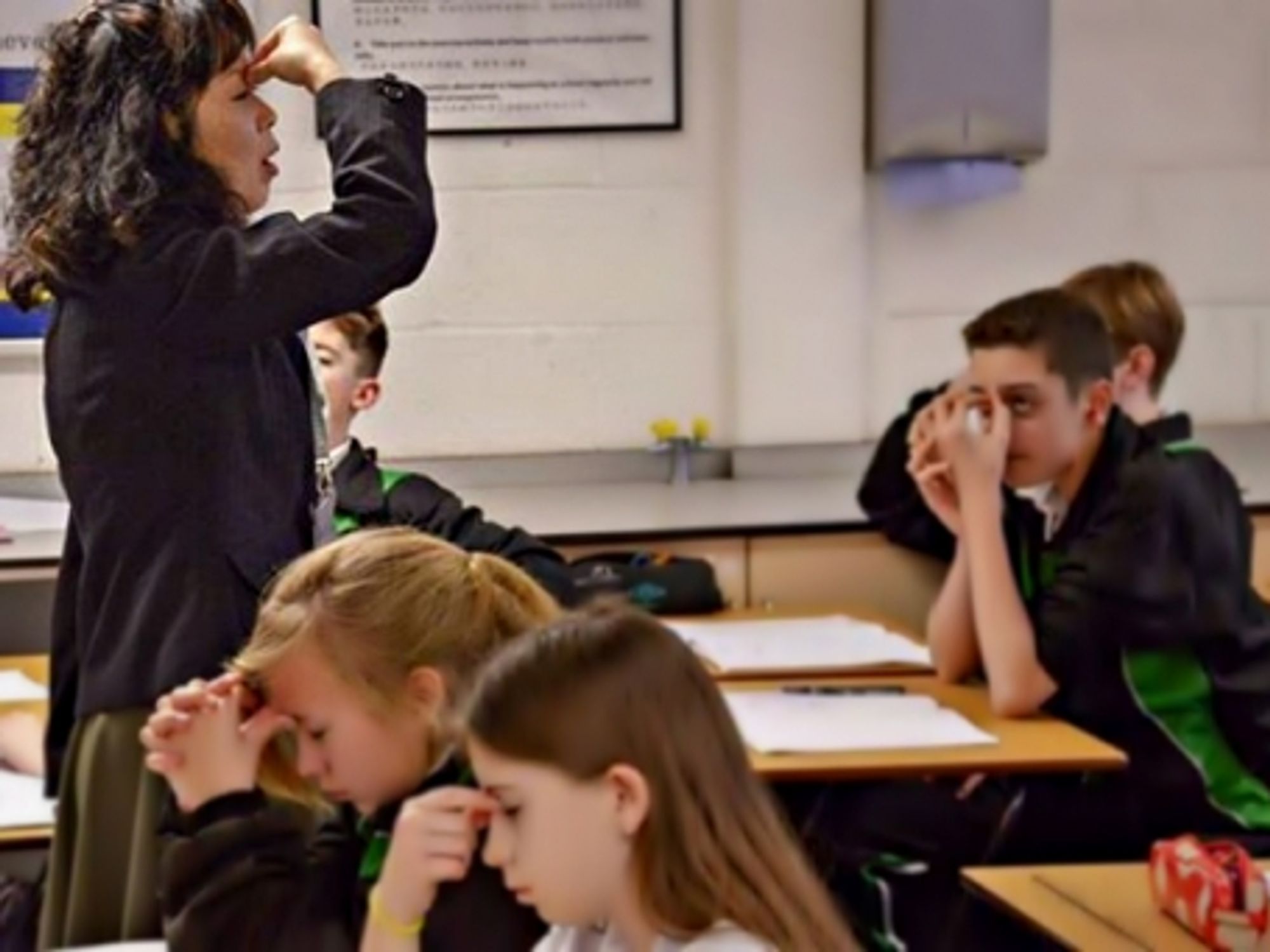 A Chinese teacher at Bohunt School, Hampshire, UK