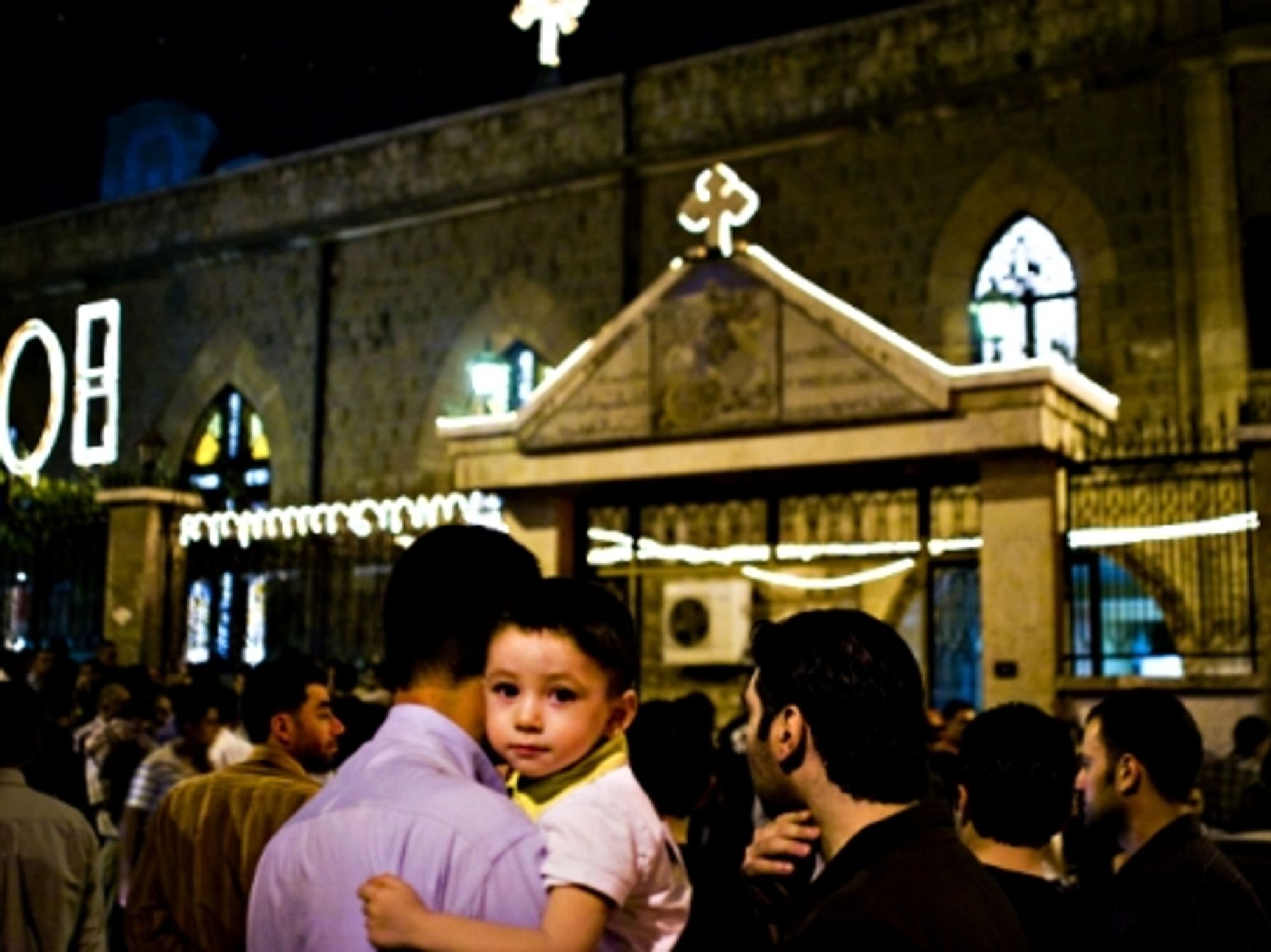 A Christian neighborhood in Homs, Syria