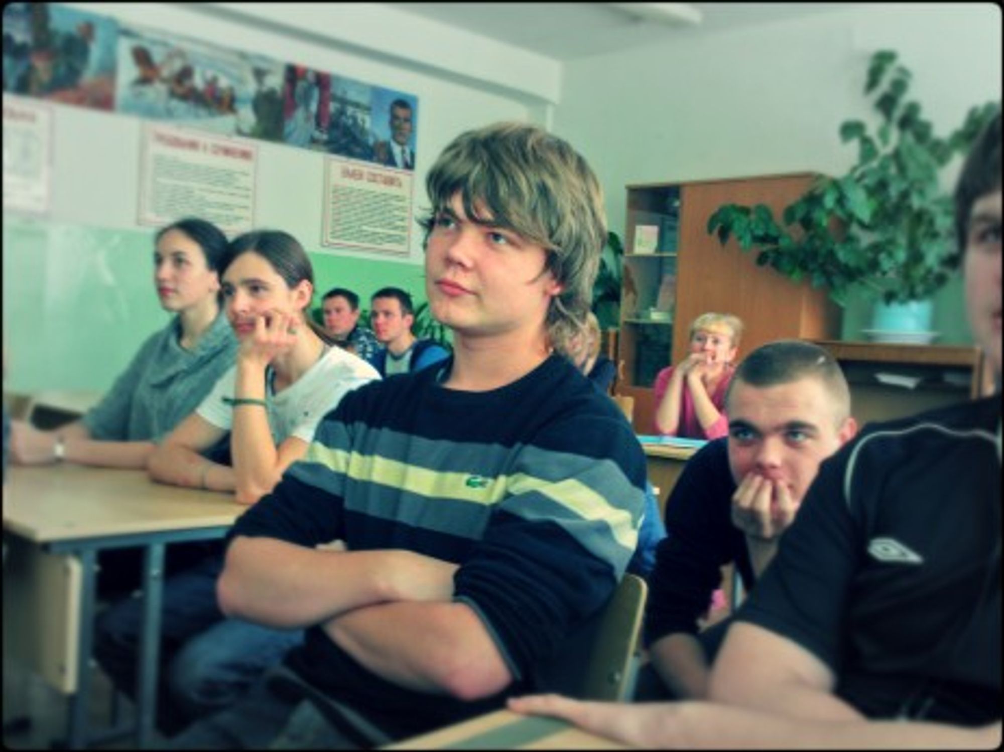 A classroom in Yekaterinburg, Russia