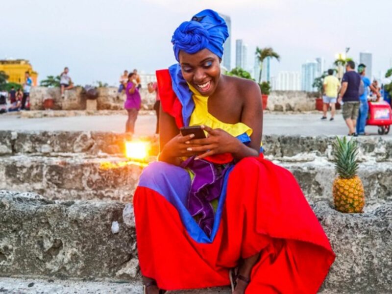 A Colombian woman reaps the benefits of South America's tech revolution.