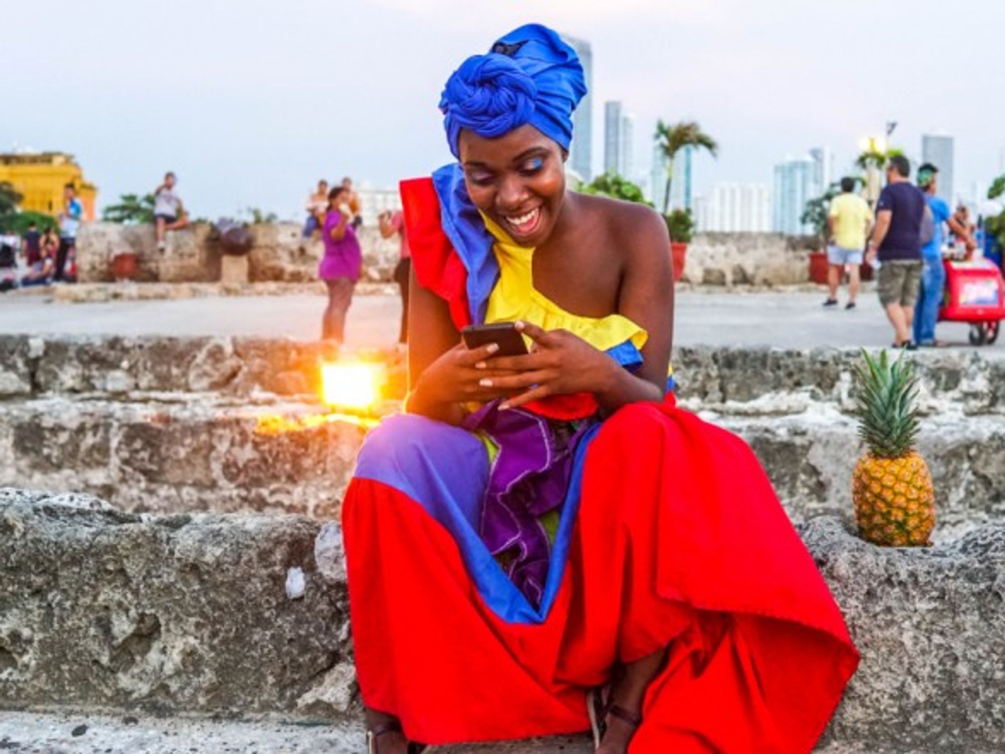 A Colombian woman reaps the benefits of South America's tech revolution.