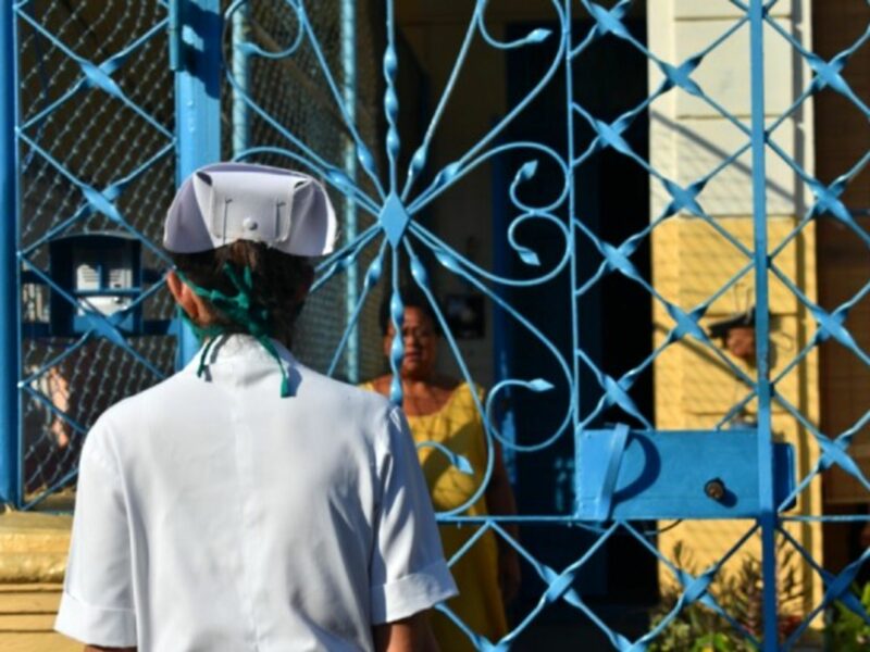A community doctor in Havana, Cuba