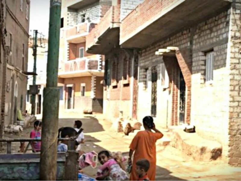 A Coptic district in Ezbet al-Forn in Minya