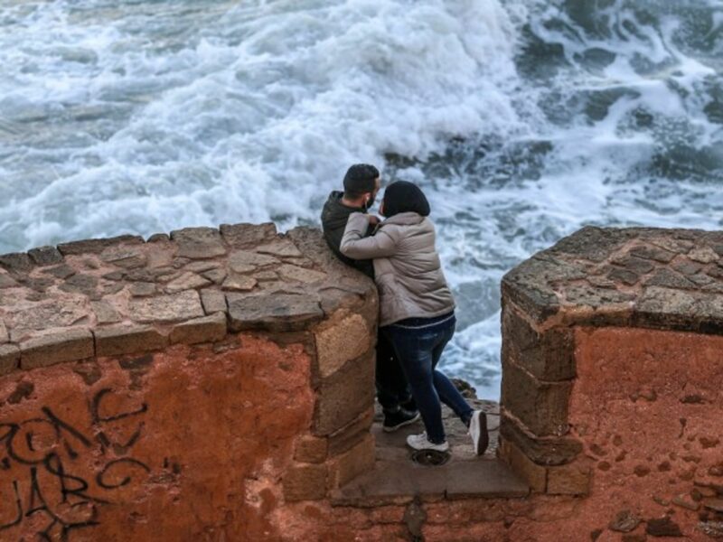 A couple in capital Rabat.