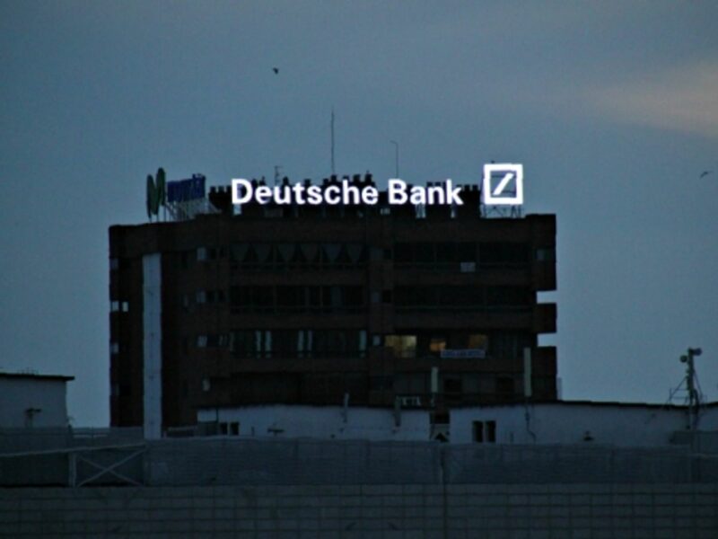 A Deutsche Bank building
