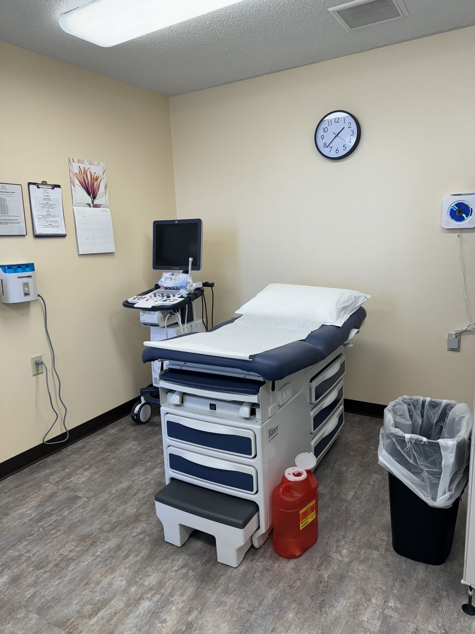 A doctor's office at an abortion clinic