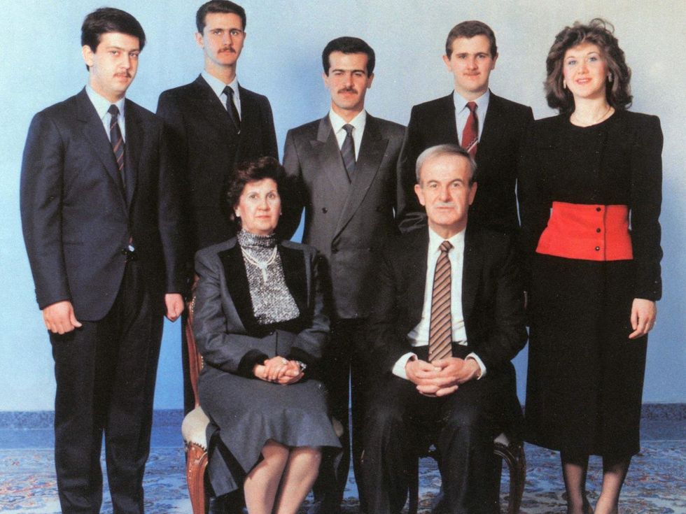 A family photo of the Assad family