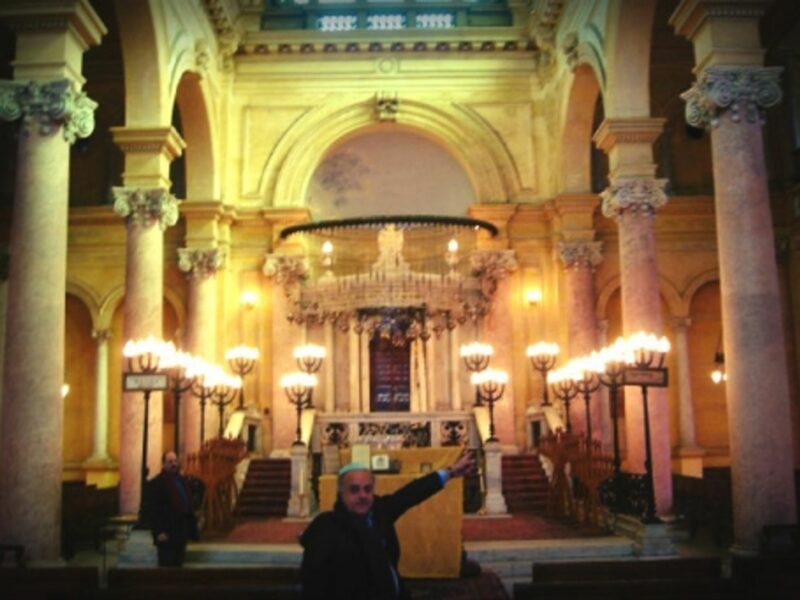 A file photo inside Eliahu Hanavi synagogue in Alexandria