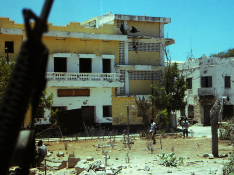 A file photo of the eternally war-torn Somali capital